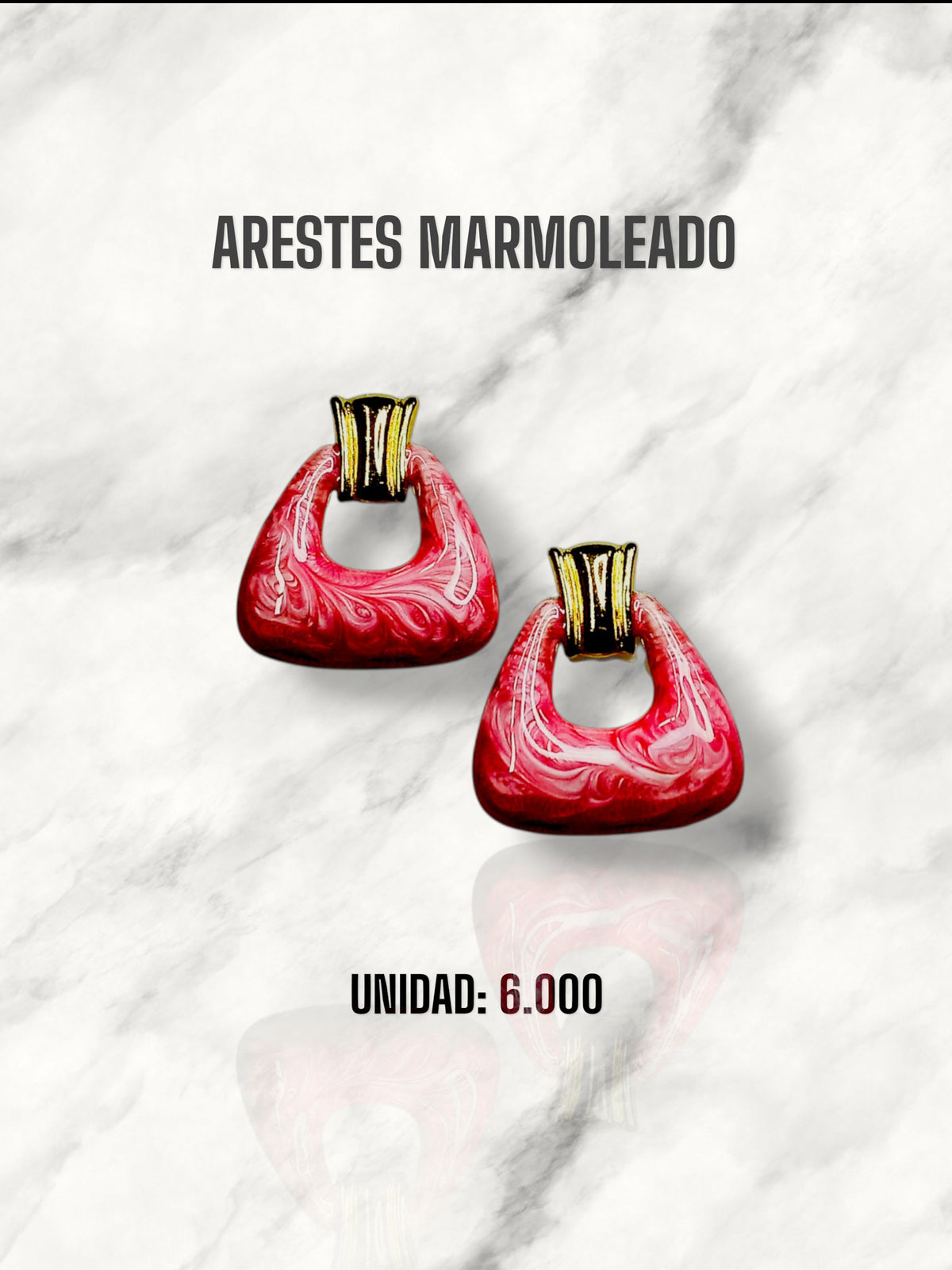 ARETES MARMOLEADO