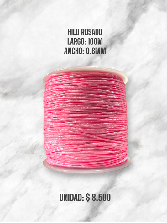 HILO ROSADO 0.8MM 100M