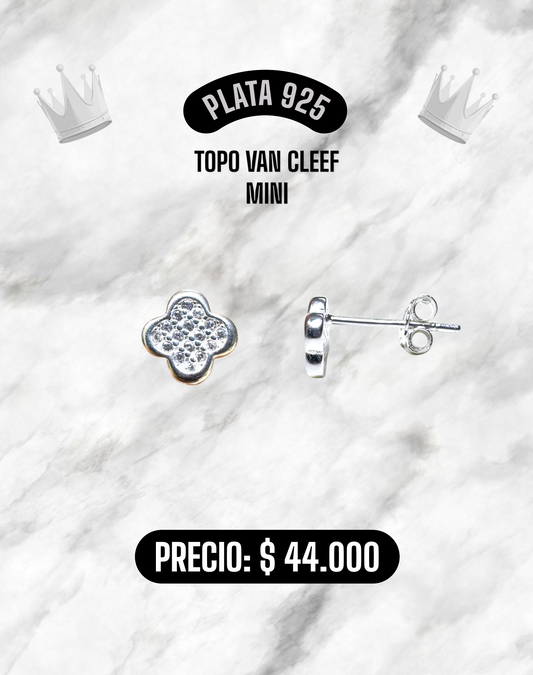 TOPO VAN CLEEF MINI PLATA 925