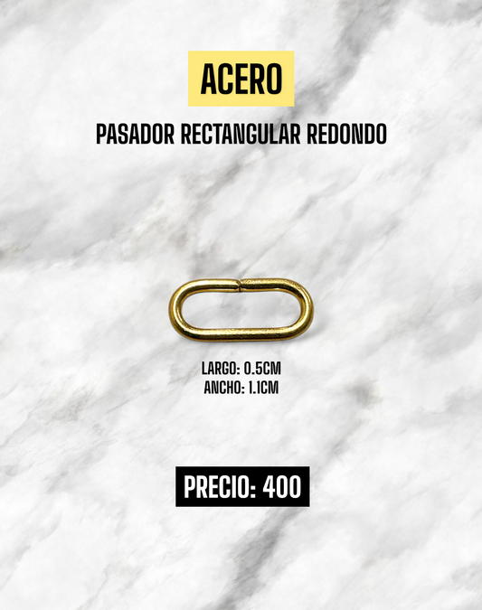 PASADOR RECTANGULAR REDONDO ACERO