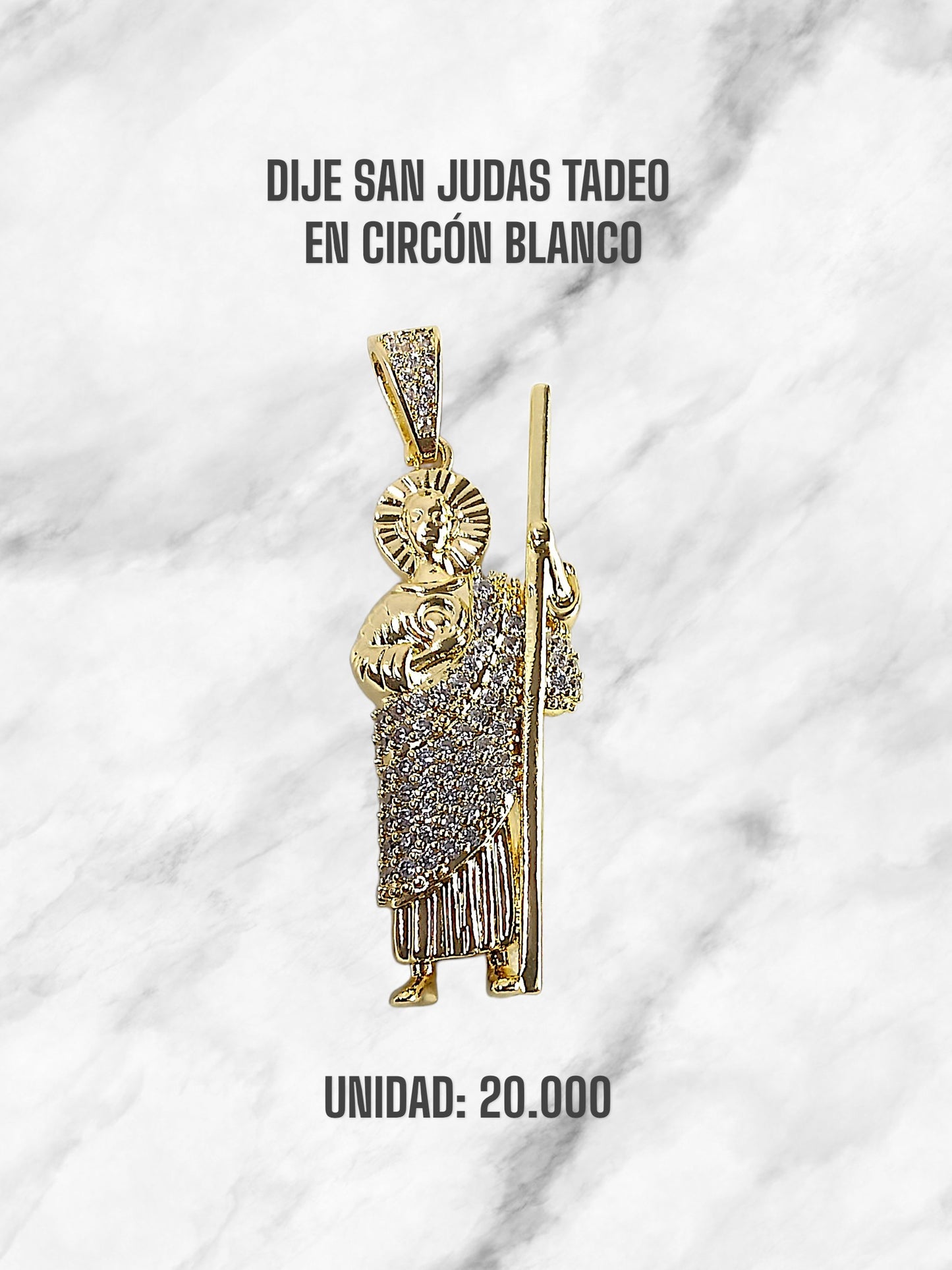 SAN JUDAS TADEO EN CIRCON BLANCO