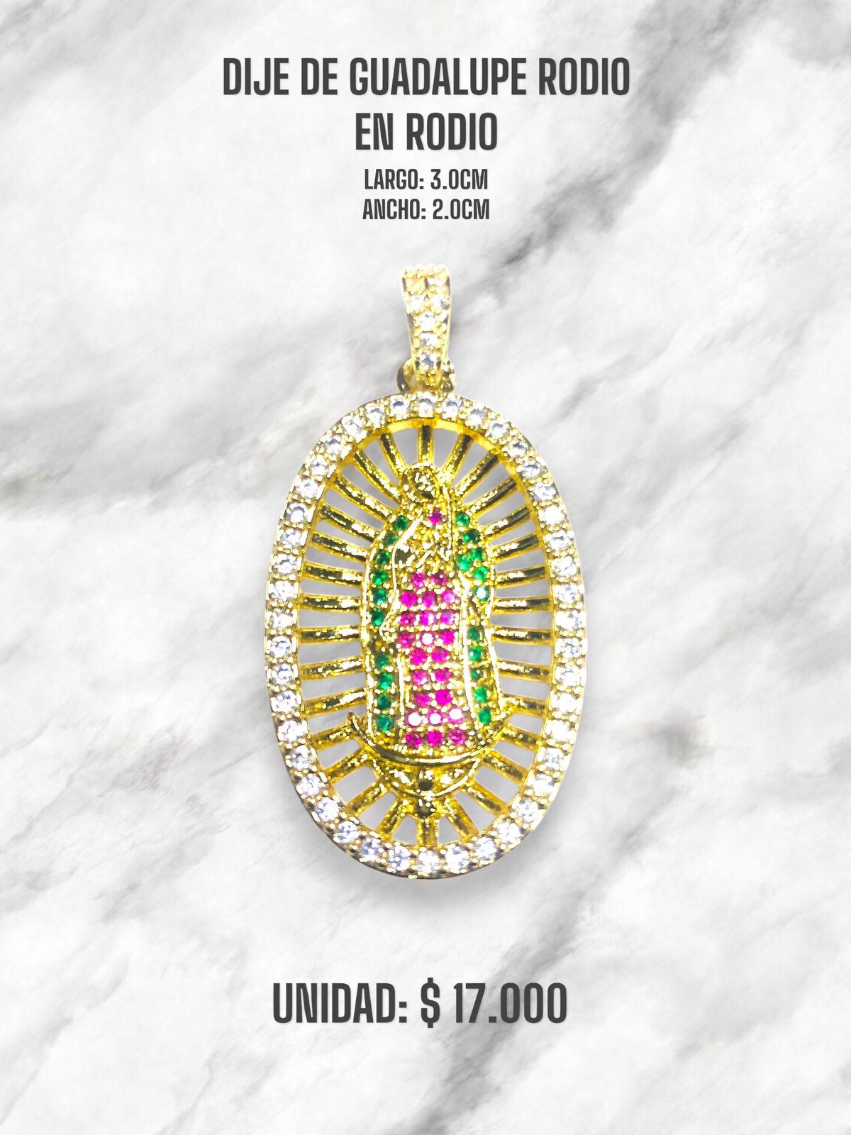 DIJE VIRGEN DE GUADALUPE