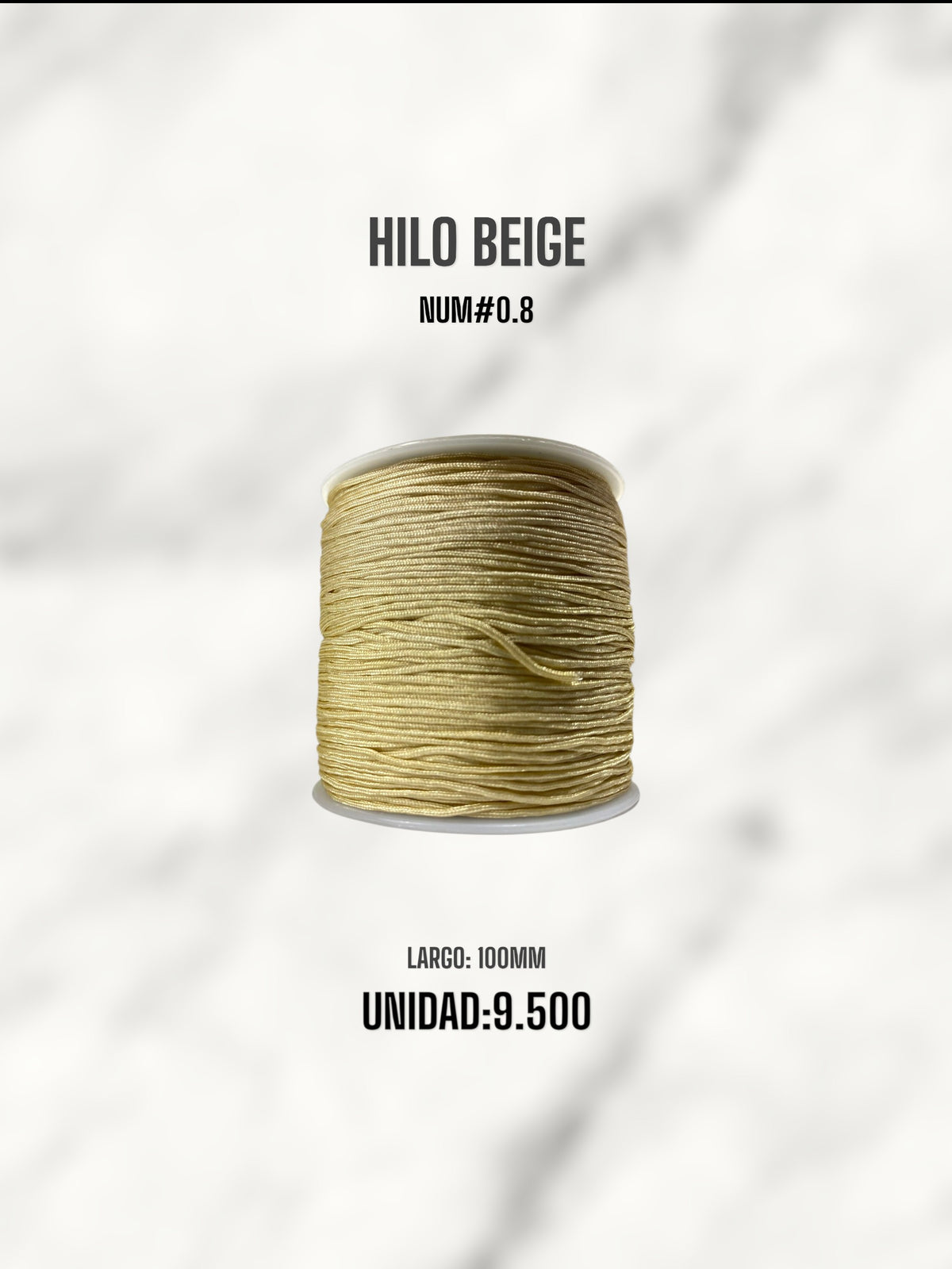 HILO BEIGE 0.8MM 100M