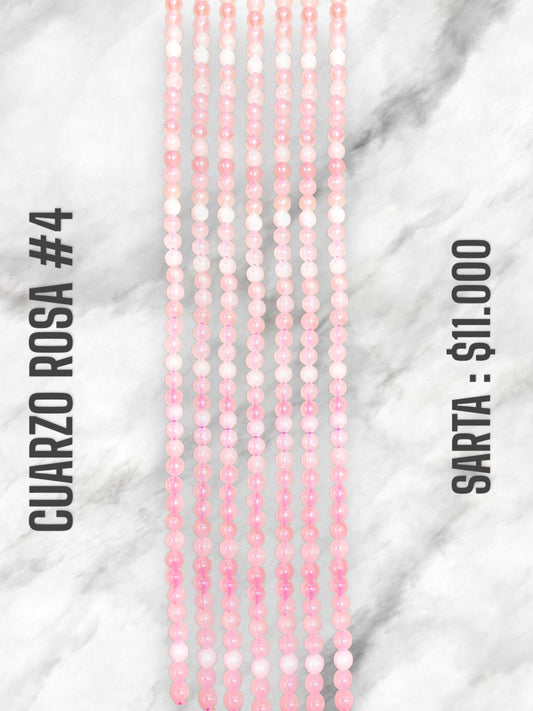 SARTA PIEDRA CUARZO ROSA #4