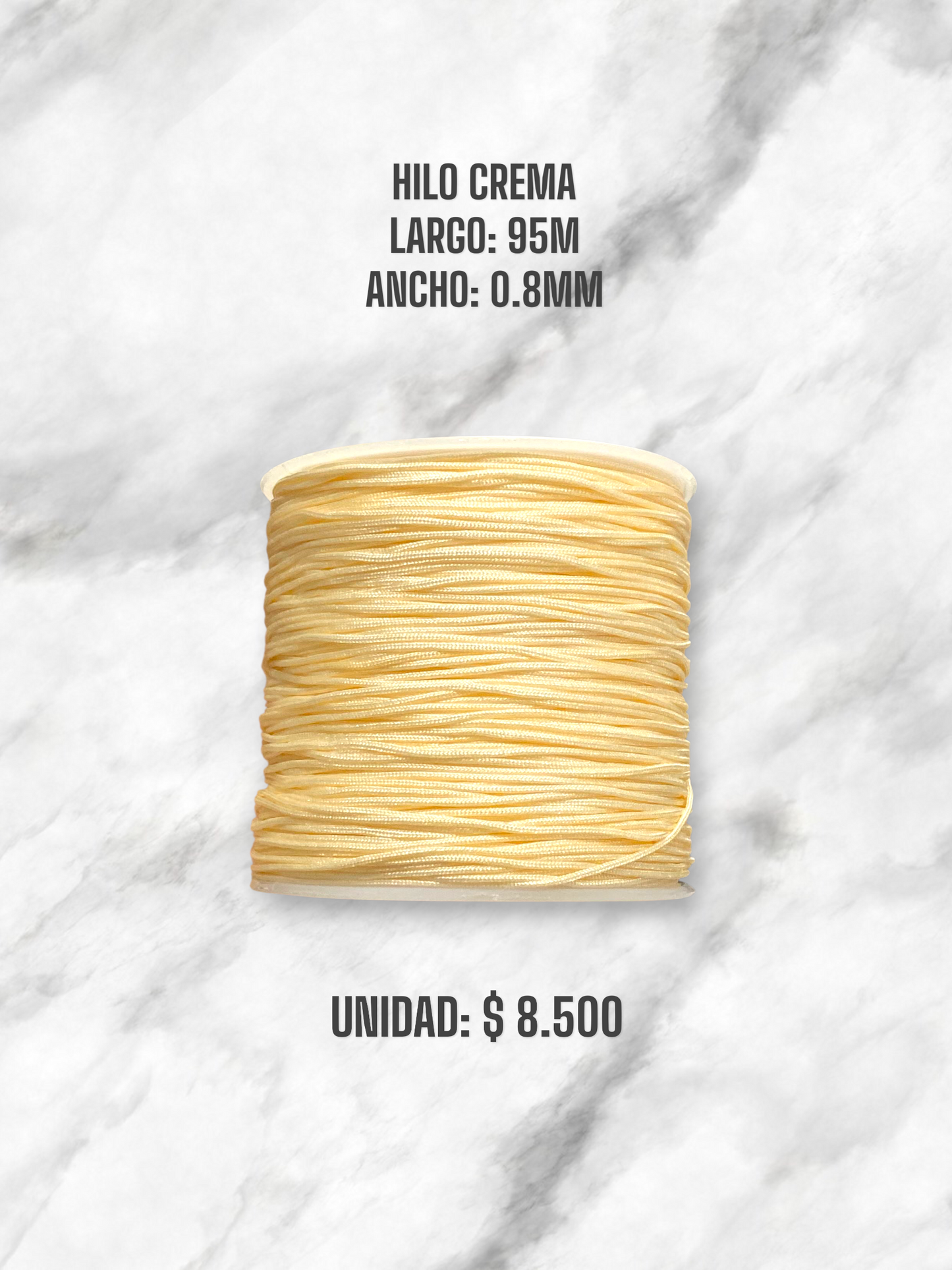 HILO CREMA 0.8MM 95M