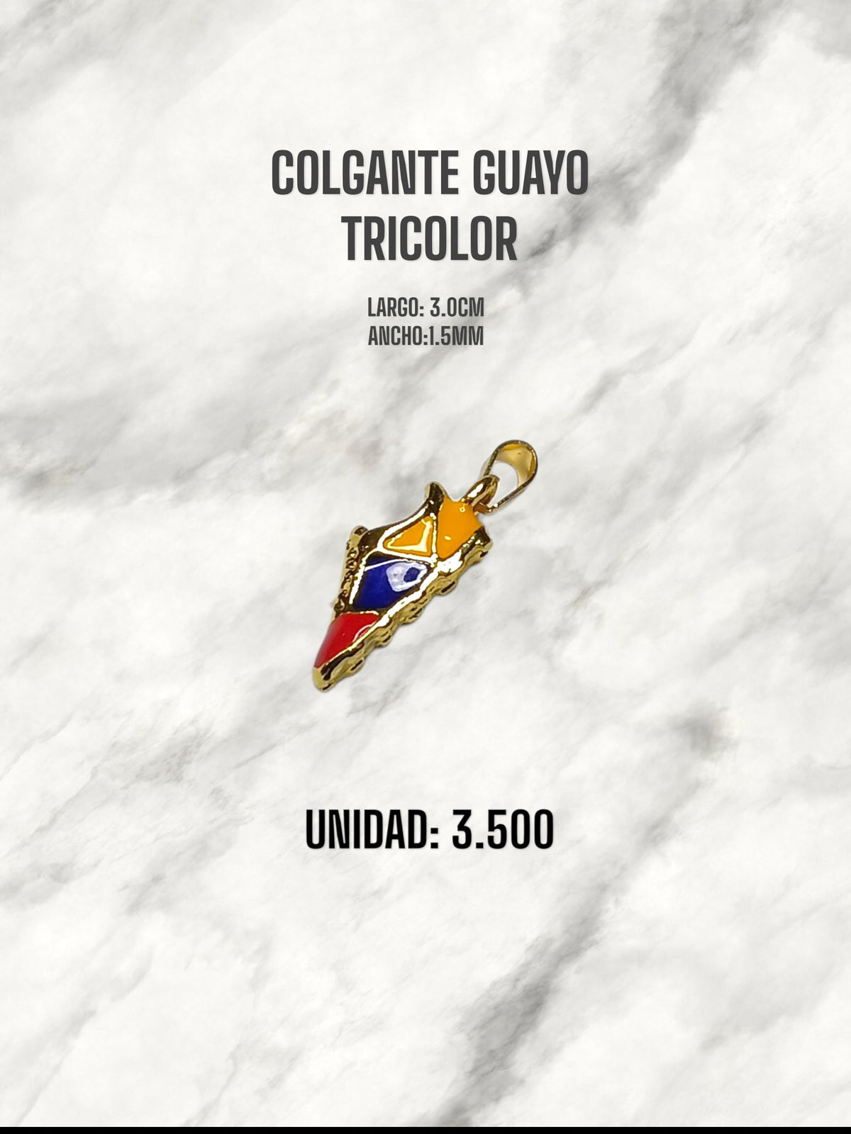 COLGANTE GUAYO TRICOLOR