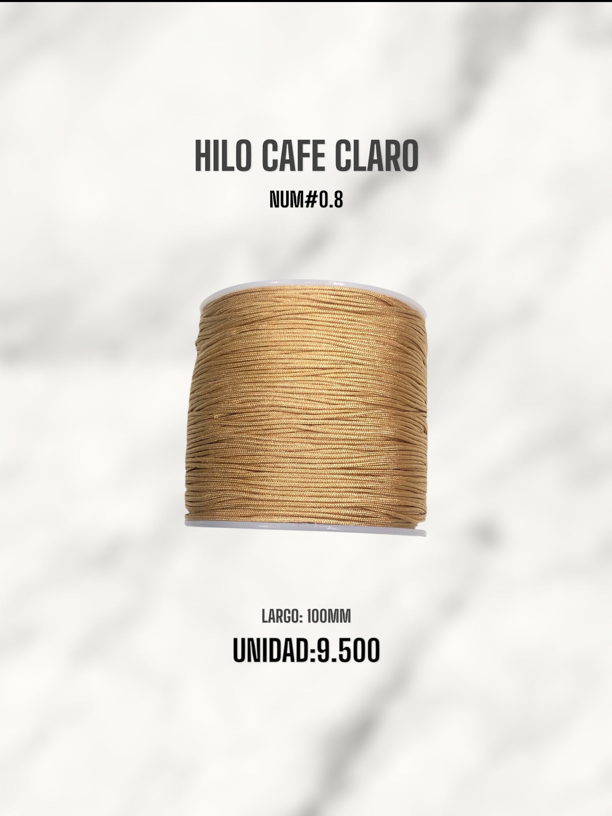 HILO CAFÉ CLARO 0.8MM 100M