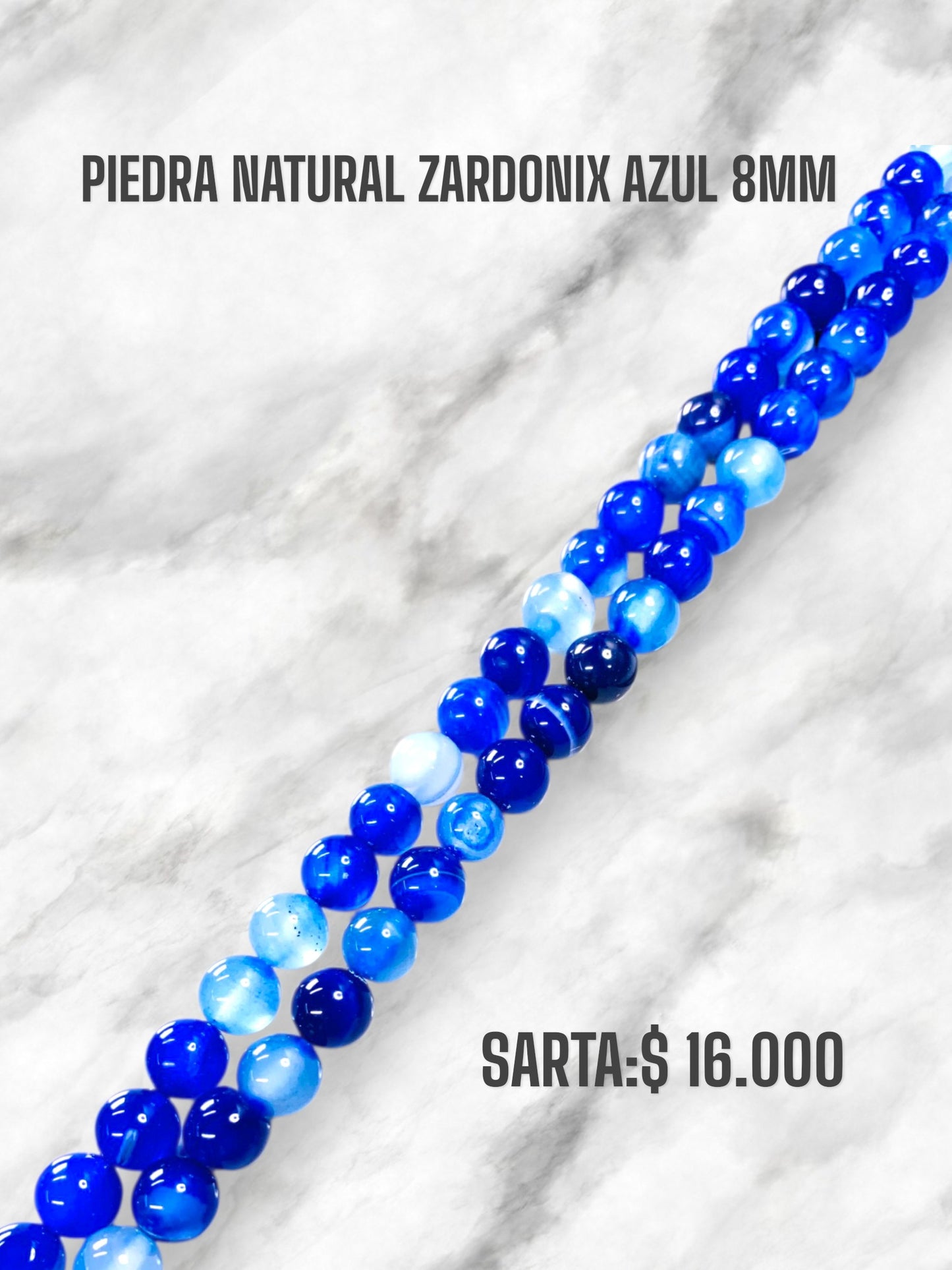 PIEDRA NATURAL ZARDONIX AZUL 8MM