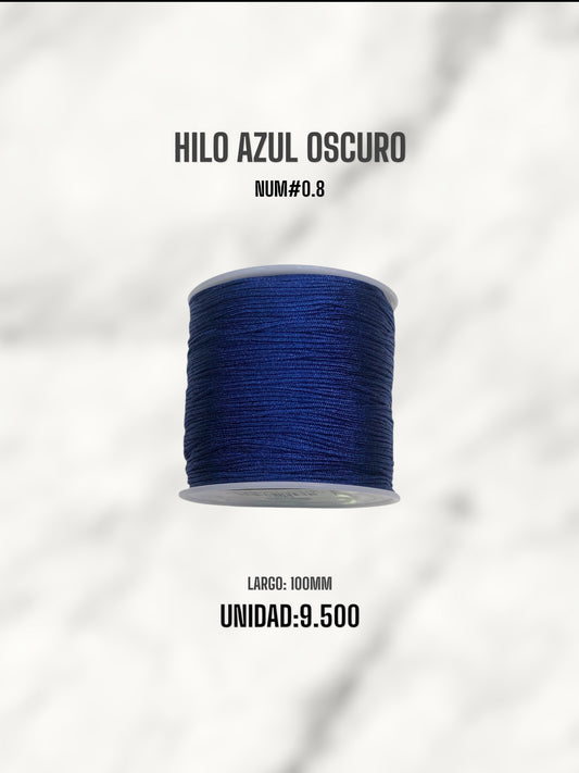 HILO AZUL OSCURO 0.8MM 100M