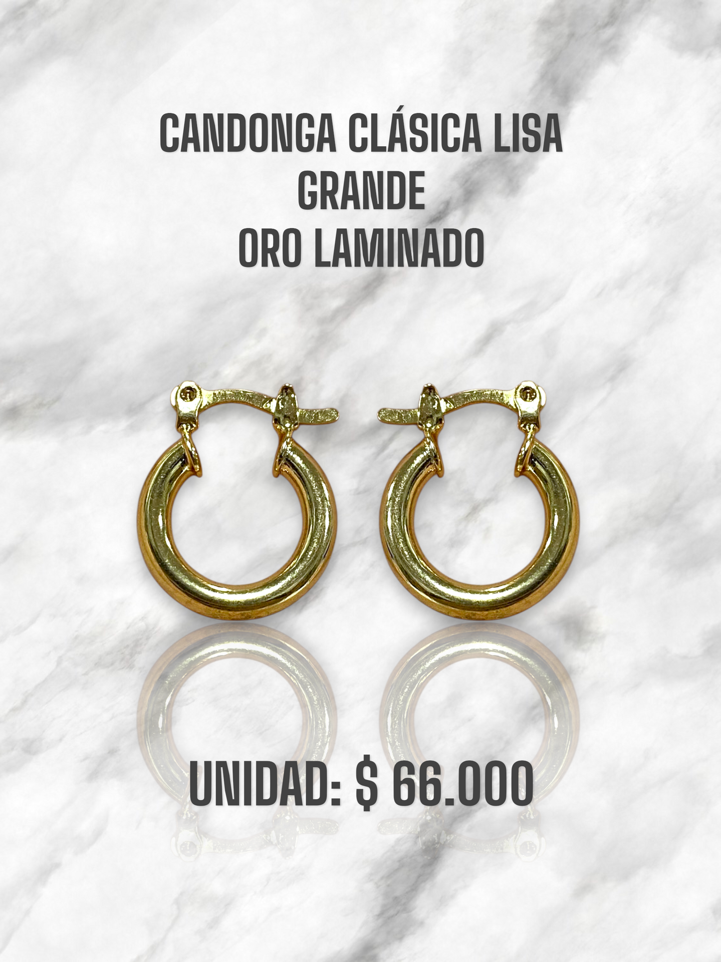 CANDONGA CLÁSICA GRANDE ORO LAMINADO