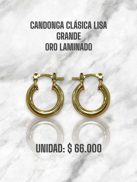 CANDONGA CLÁSICA GRANDE ORO LAMINADO