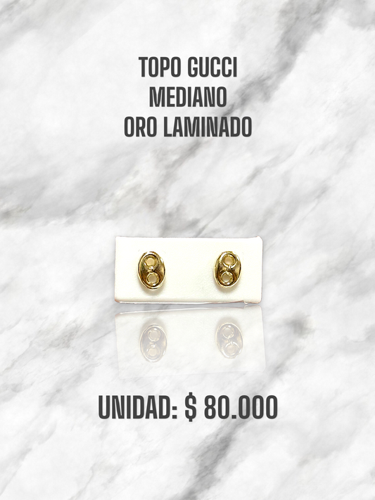 TOPO GUCCI MEDIANO ROSCA S. ORO LAMINADO