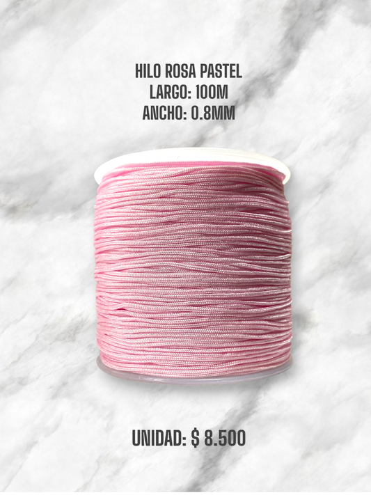 HILO ROSA PASTEL 0.8MM 100M