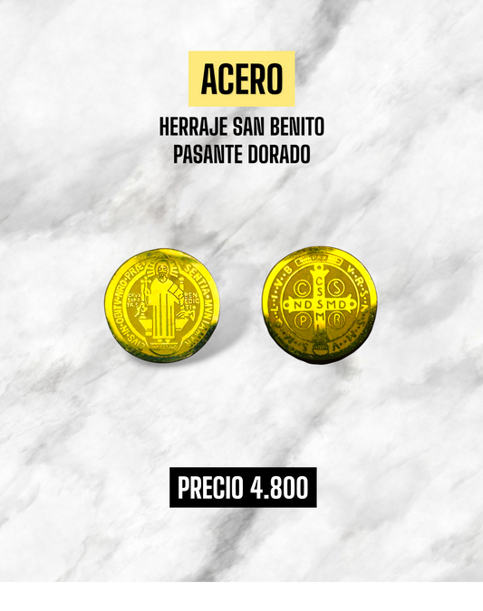HERRAJE SAN BENITO GRANDE PASANTE ACERO
