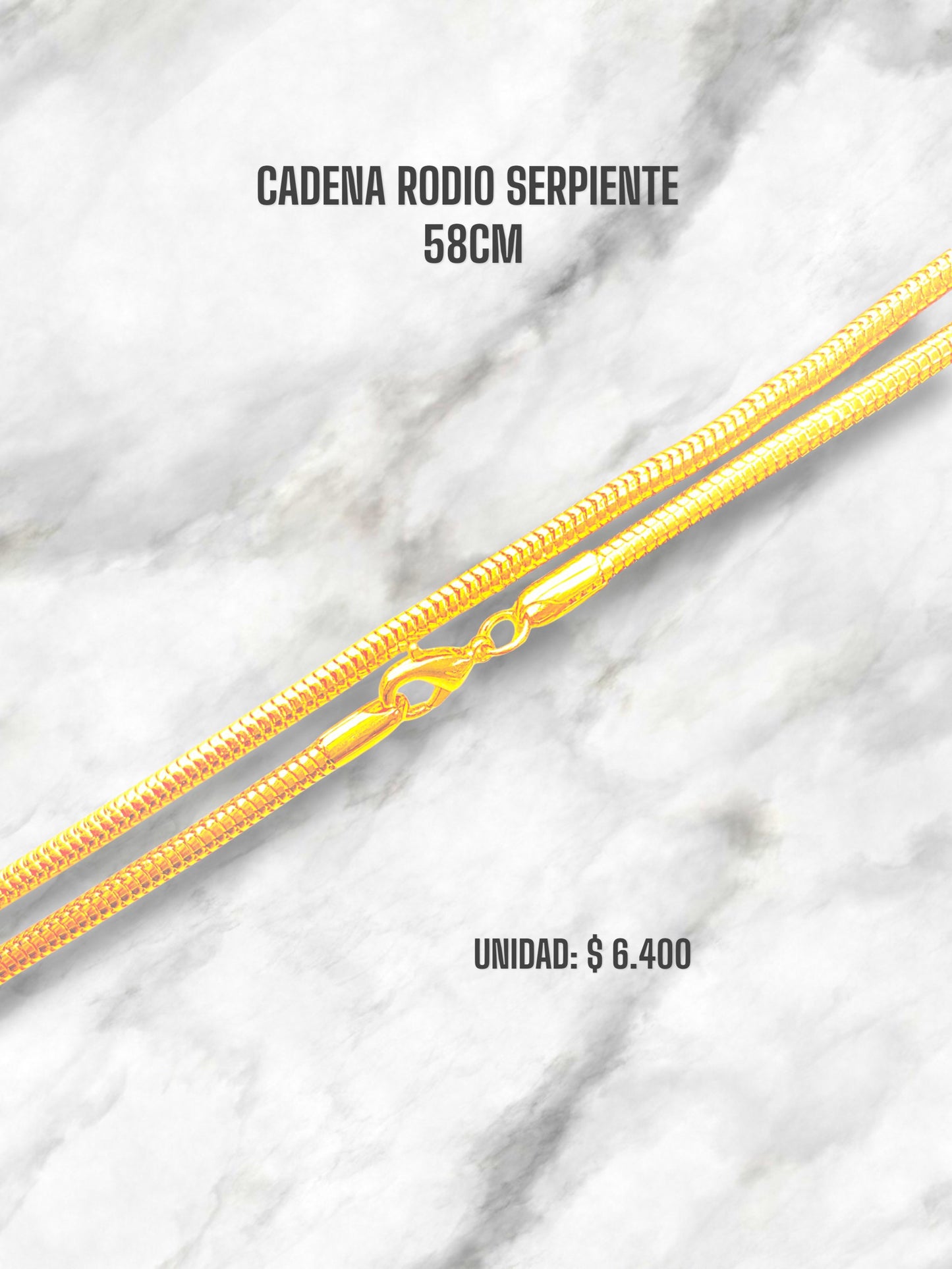 CADENA RODIO SERPIENTE