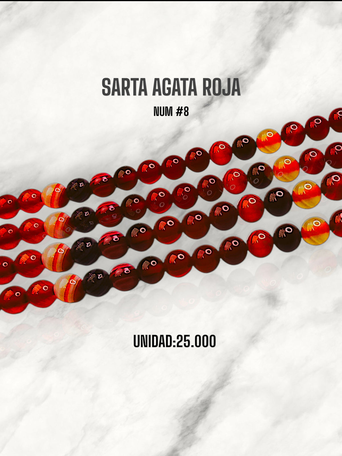 SARTA ÁGATA ROJA #6