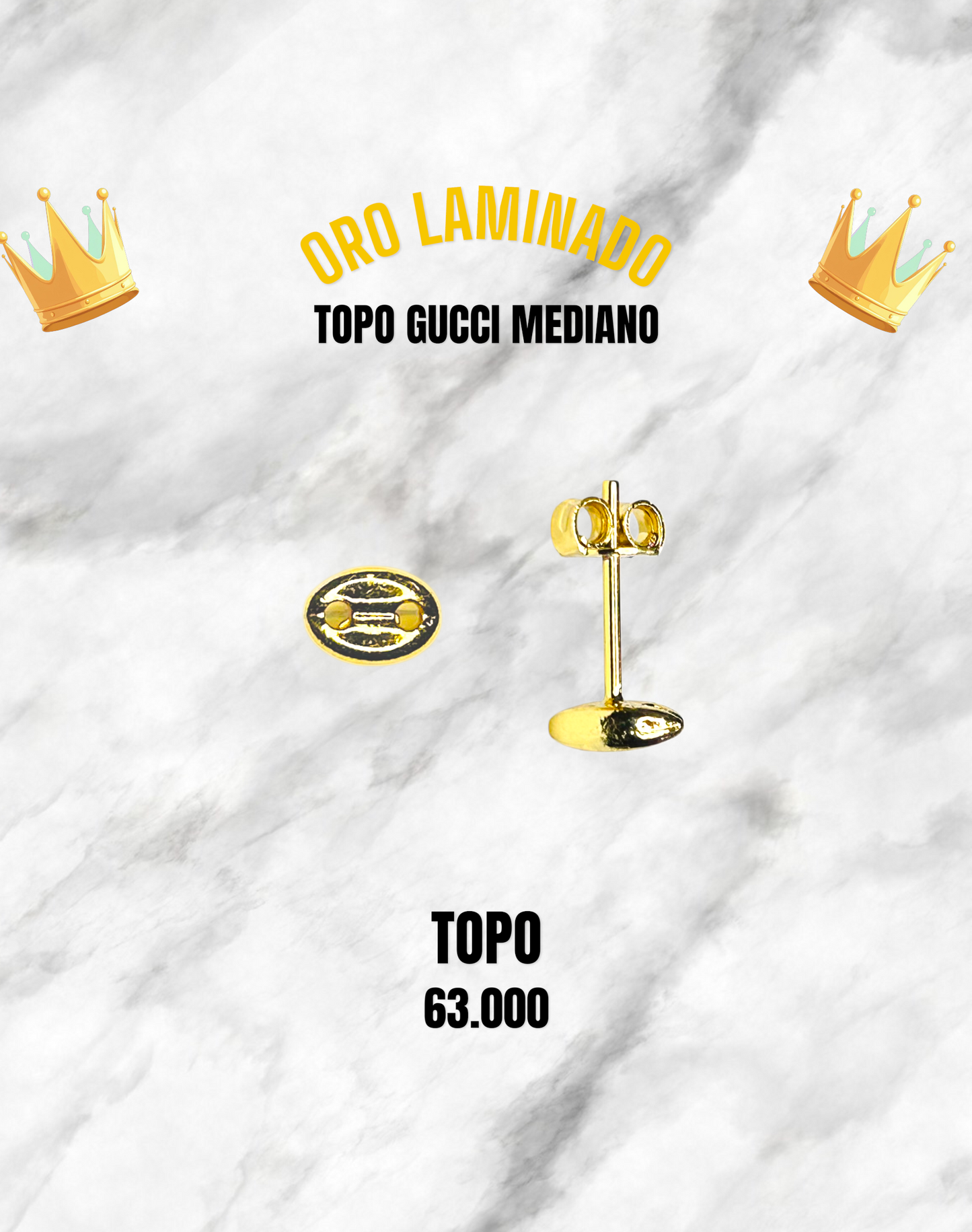 TOPO GUCCI MEDIANO ORO LAMINADO