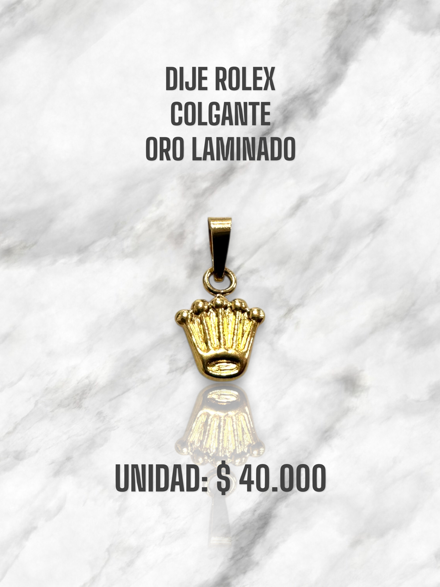 DIJE ROLEX COLGANTE ORO LAMINADO