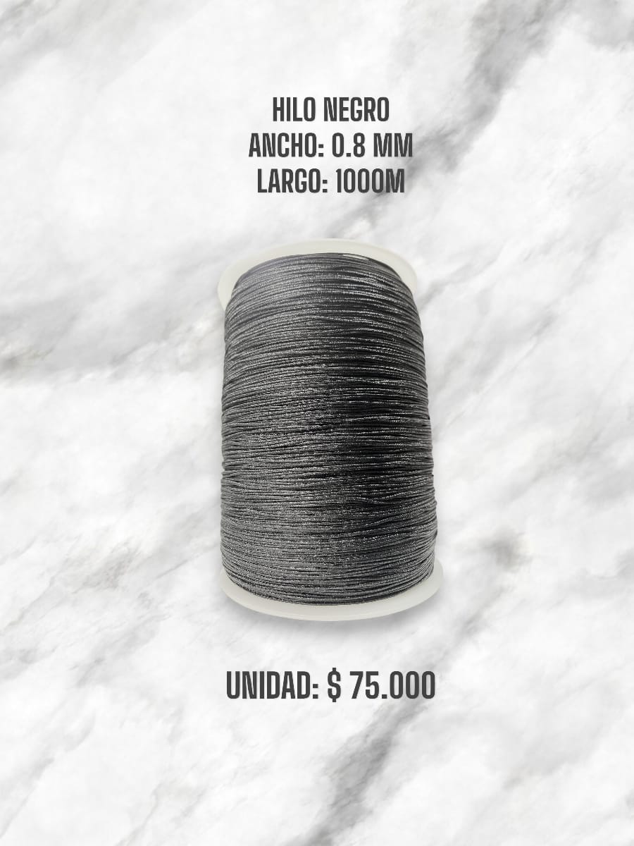 HILO NEGRO 0.8MM 1000M