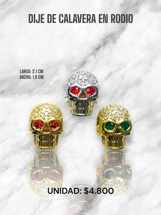 DIJE PASANTE CALAVERA RODIO
