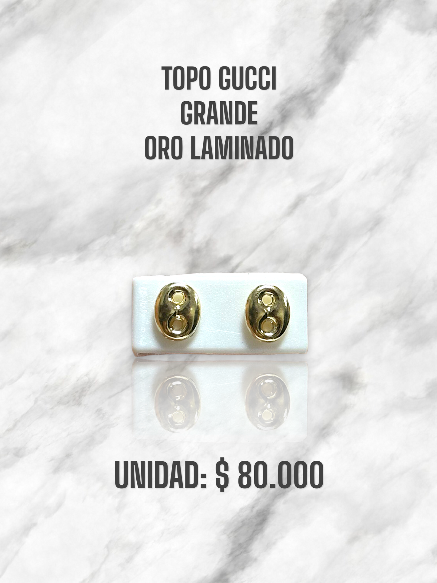 TOPO GUCCI GRANDE ROSCA S. ORO LAMINADO