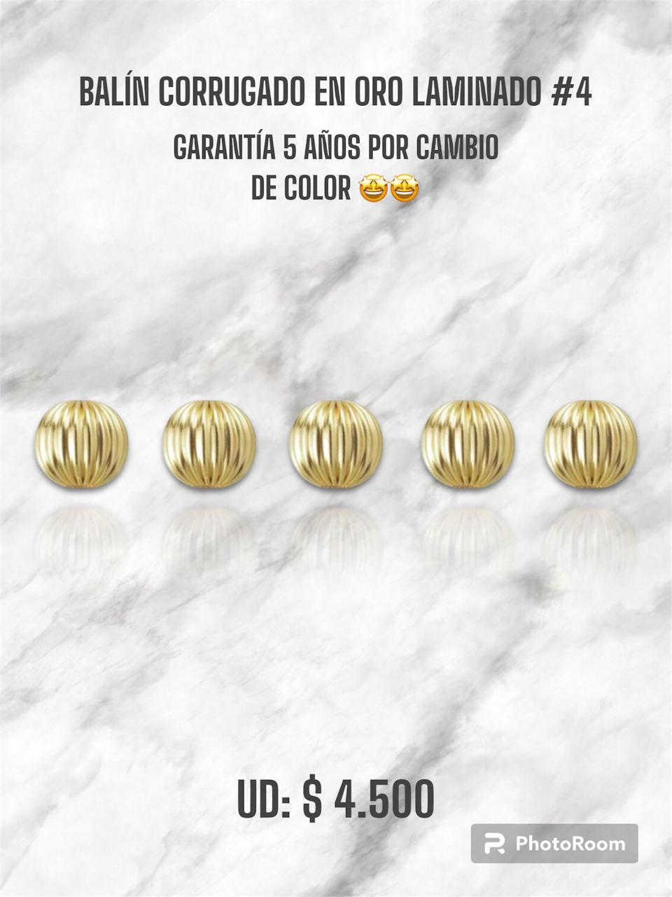BALÍN FRANCÉS ORO LAMINADO