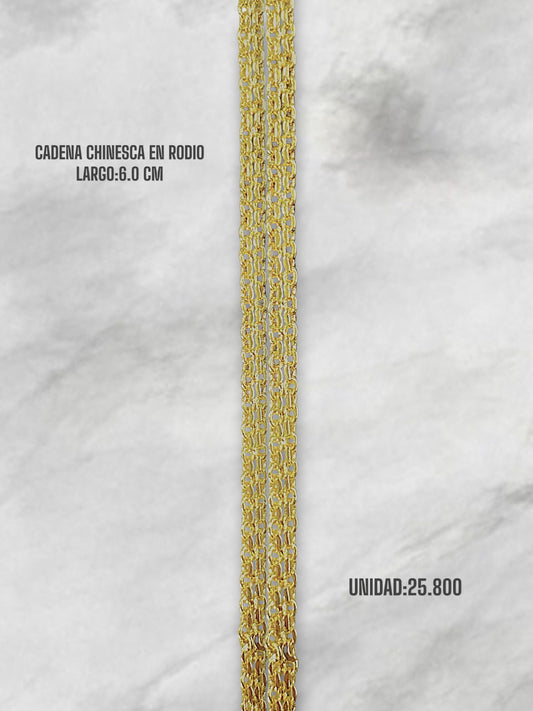 CADENA CHINESCA EN RODIO