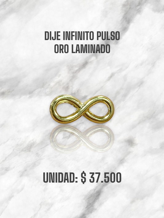 DIJE INFINITO PULSO ORO LAMINADO