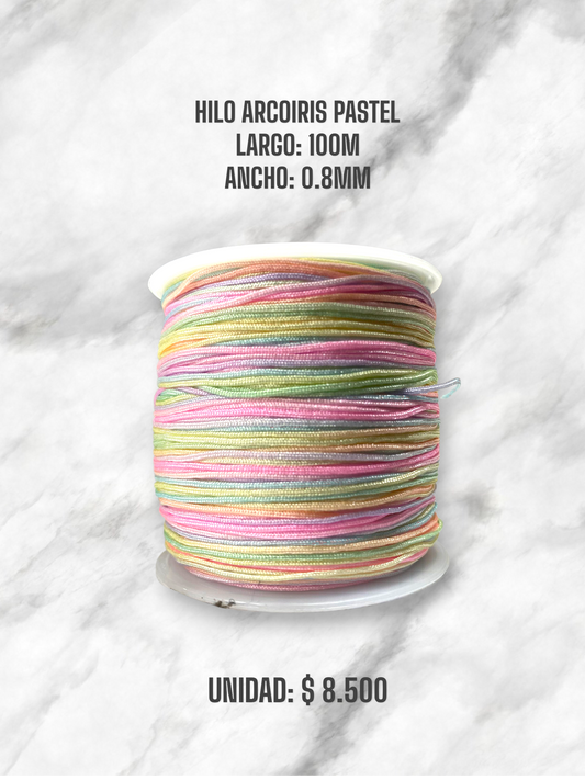 HILO ARCOIRIS PASTEL 0.8MM 100M