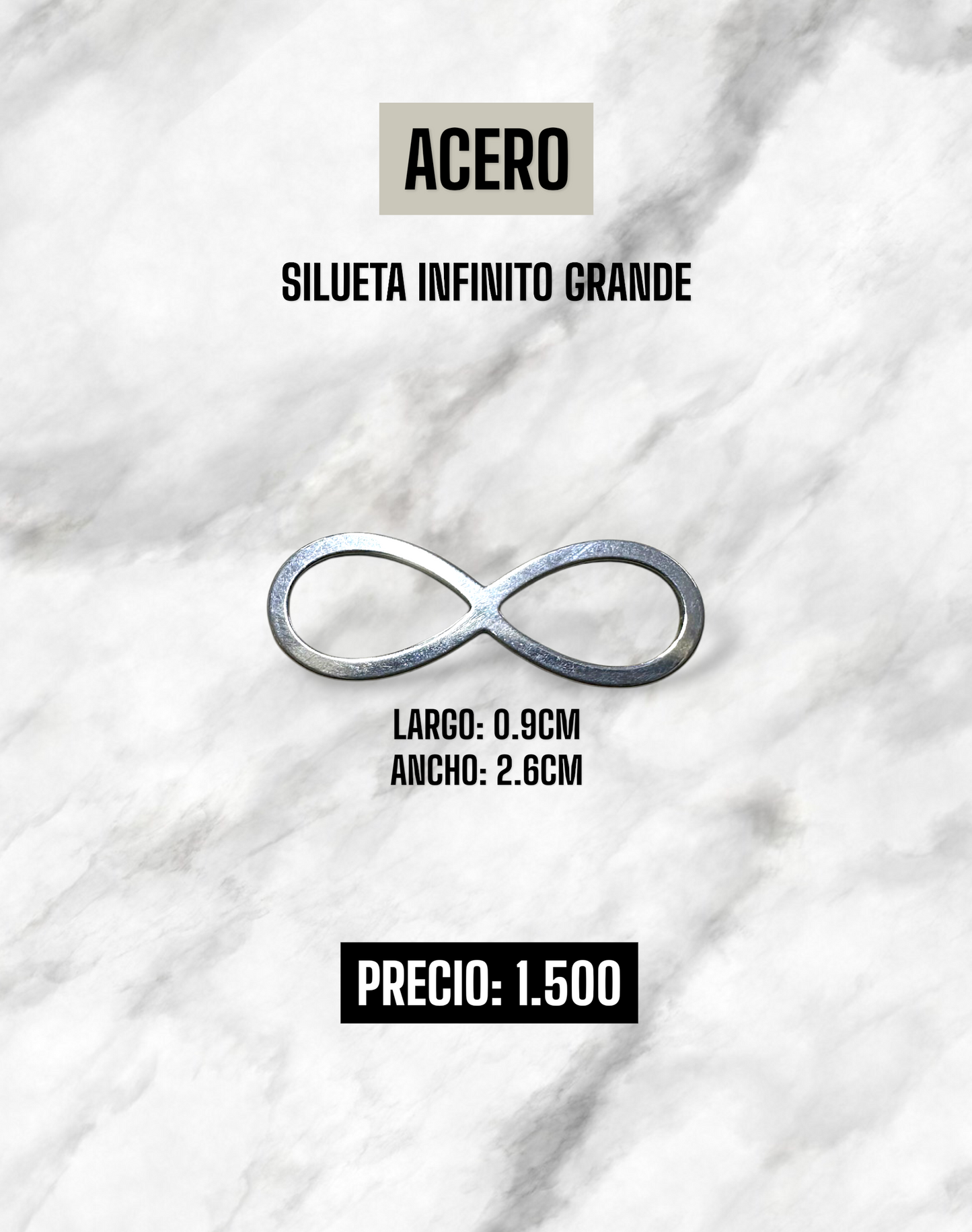 SILUETA INFINITO ACERO