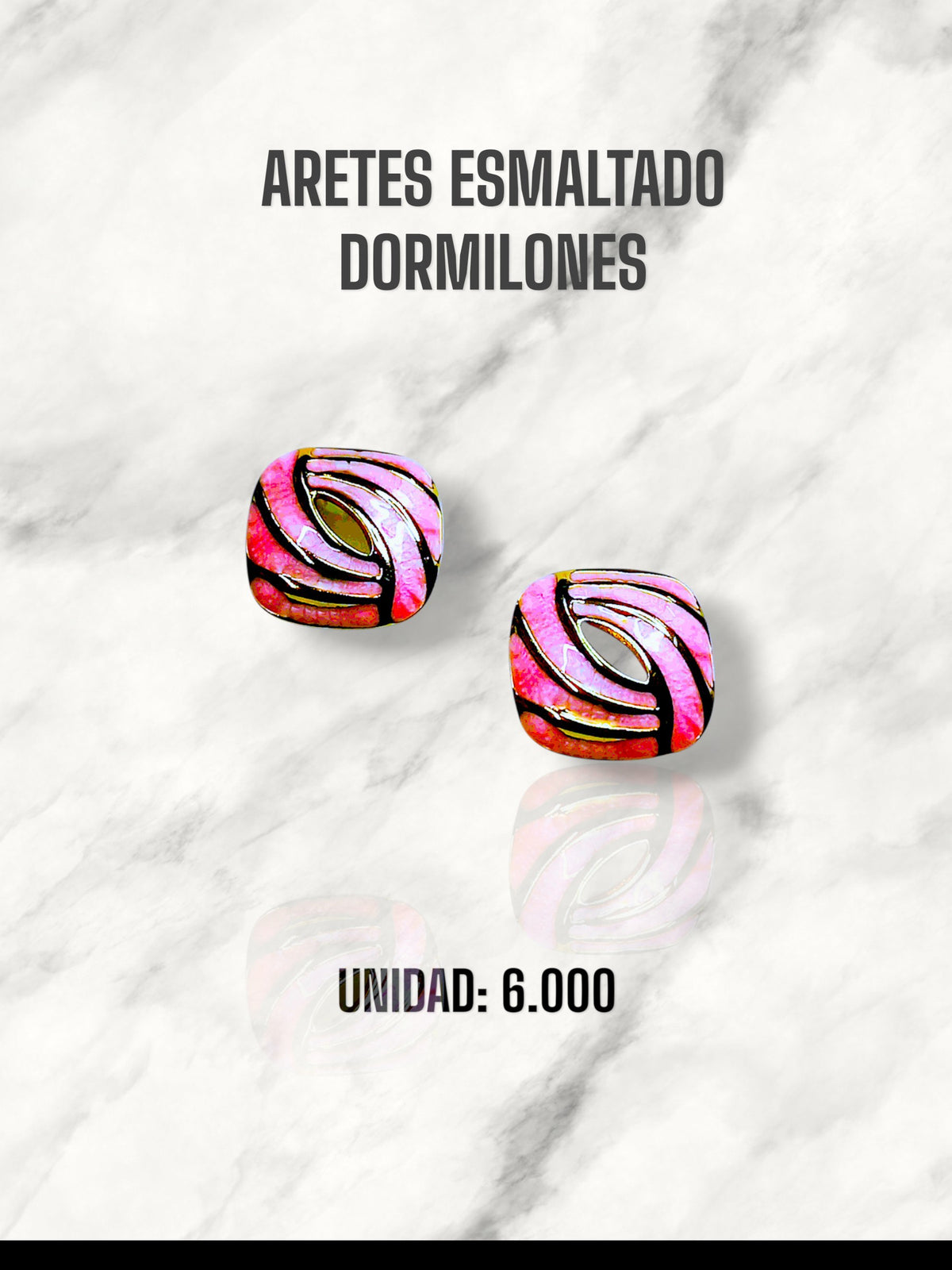 ARETES ESMALTADO DORMILONES