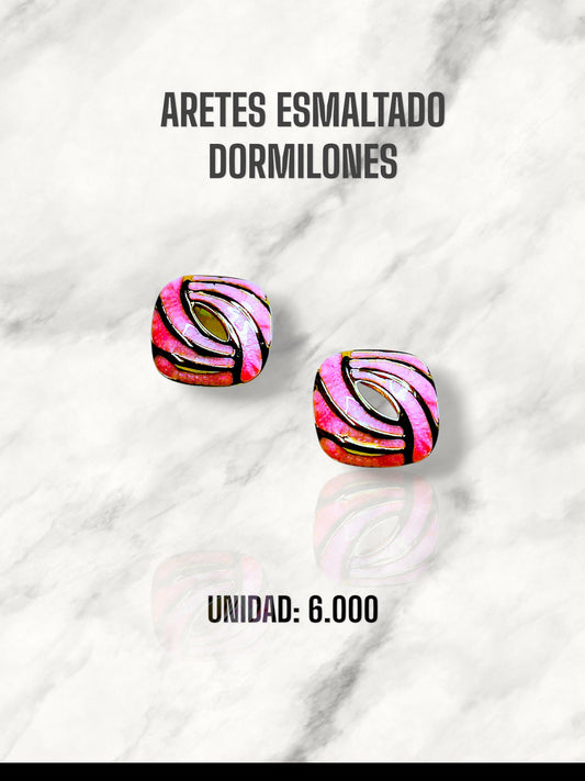 ARETES ESMALTADO DORMILONES