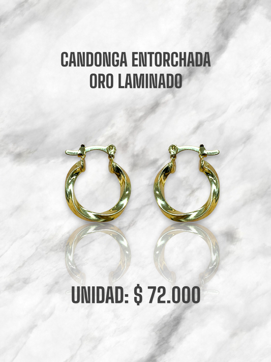 CANDONGA ENTORCHADA ORO LAMINADO