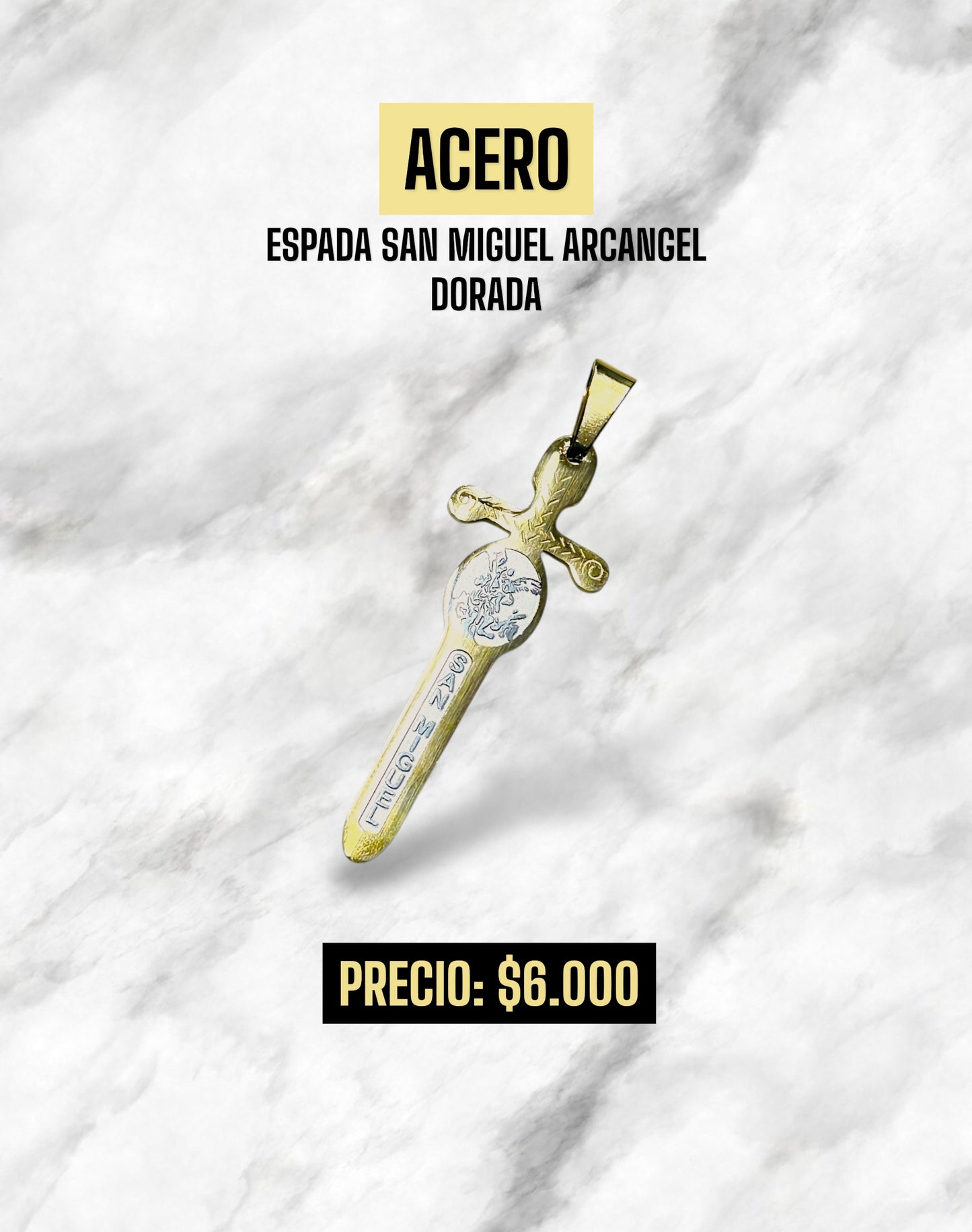 ESPADA SAN MIGUEL ARCANGEL DORADA ACERO