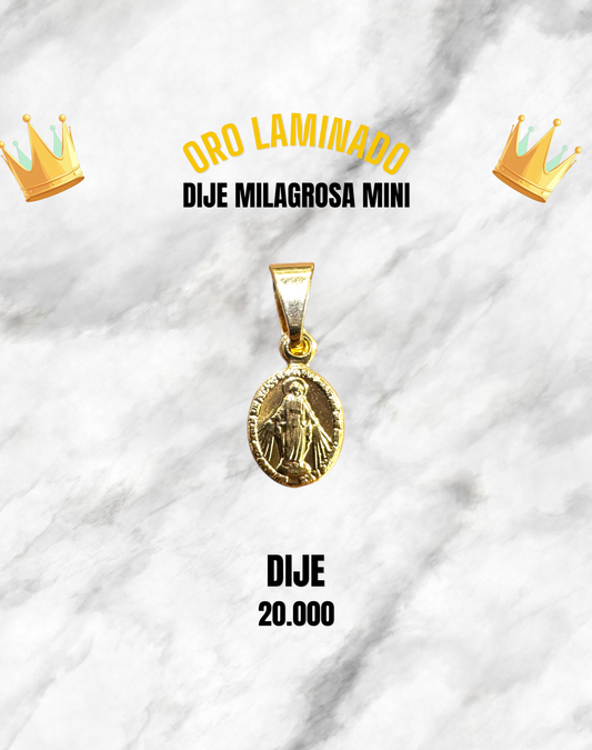 DIJE MILAGROSA MINI ORO LAMINADO