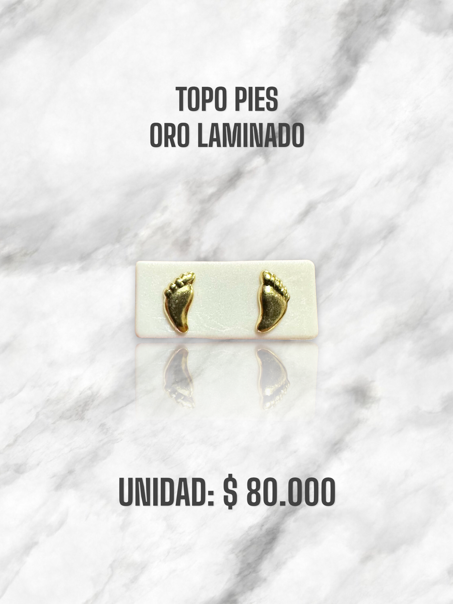 TOPO PIES ROSCA S. ORO LAMINADO