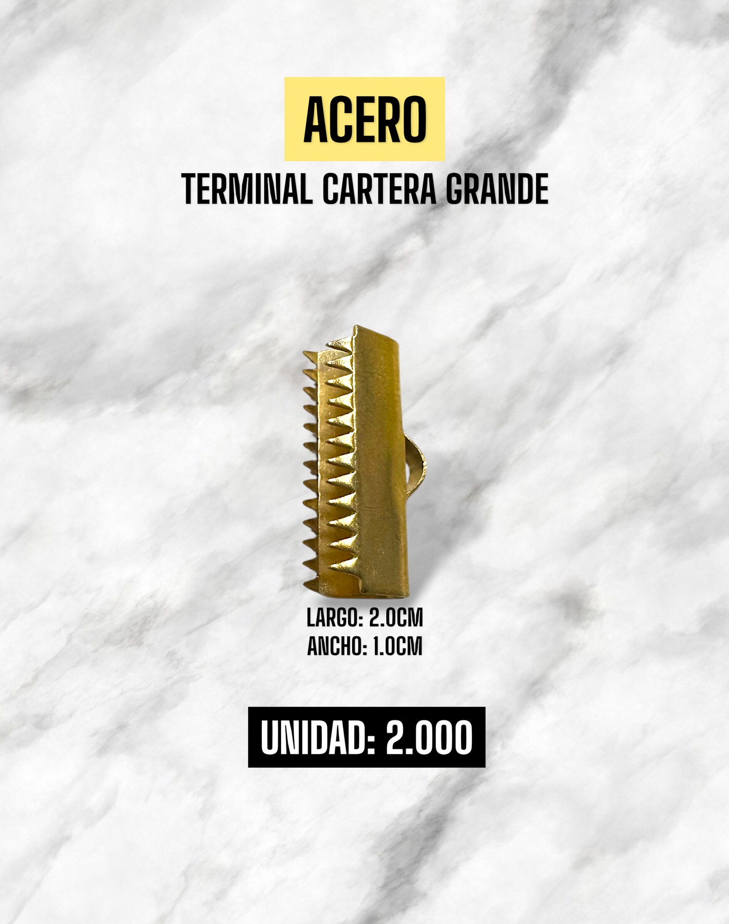 TERMINAL CARTERA GRANDE ACERO