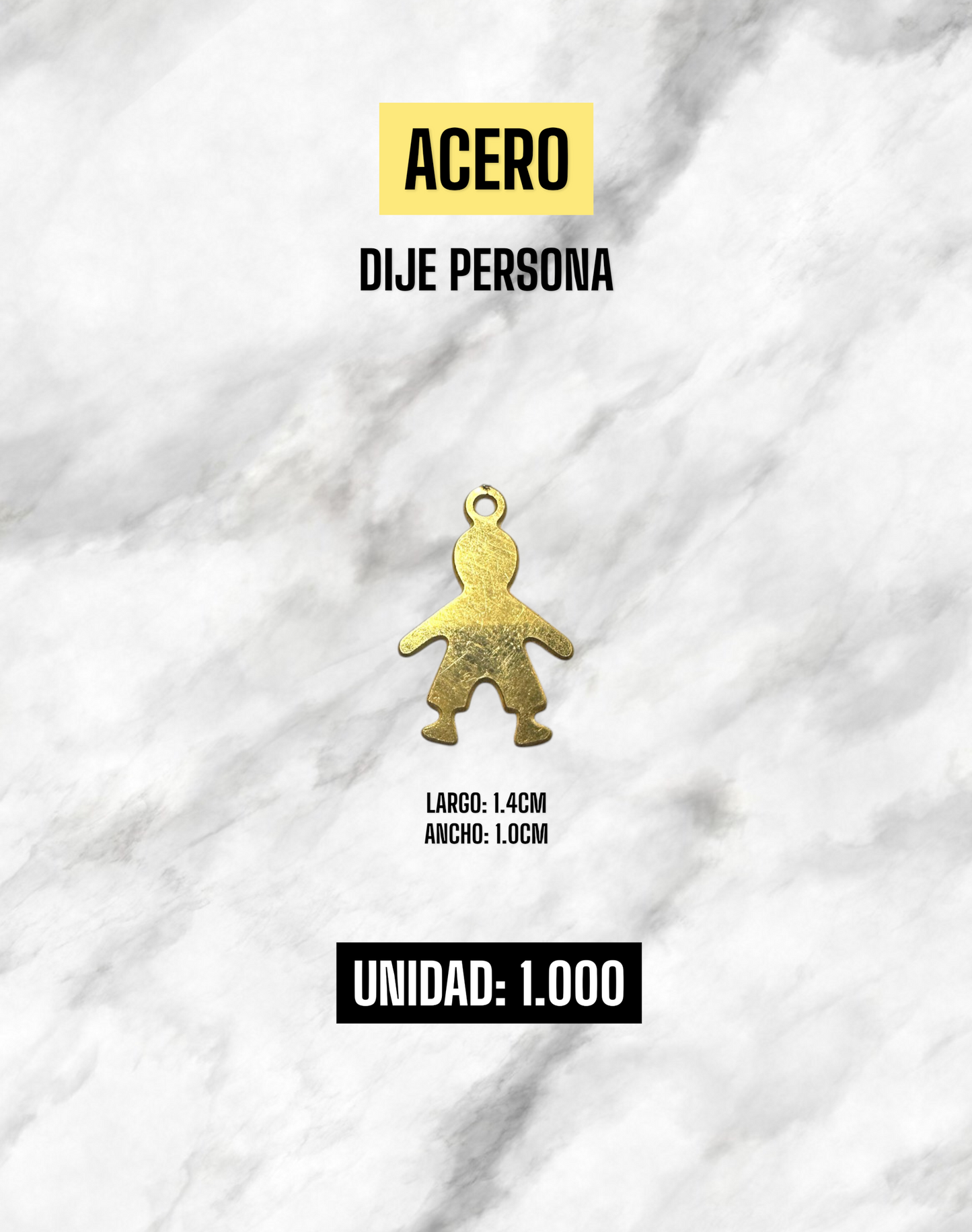 DIJE PERSONA ACERO