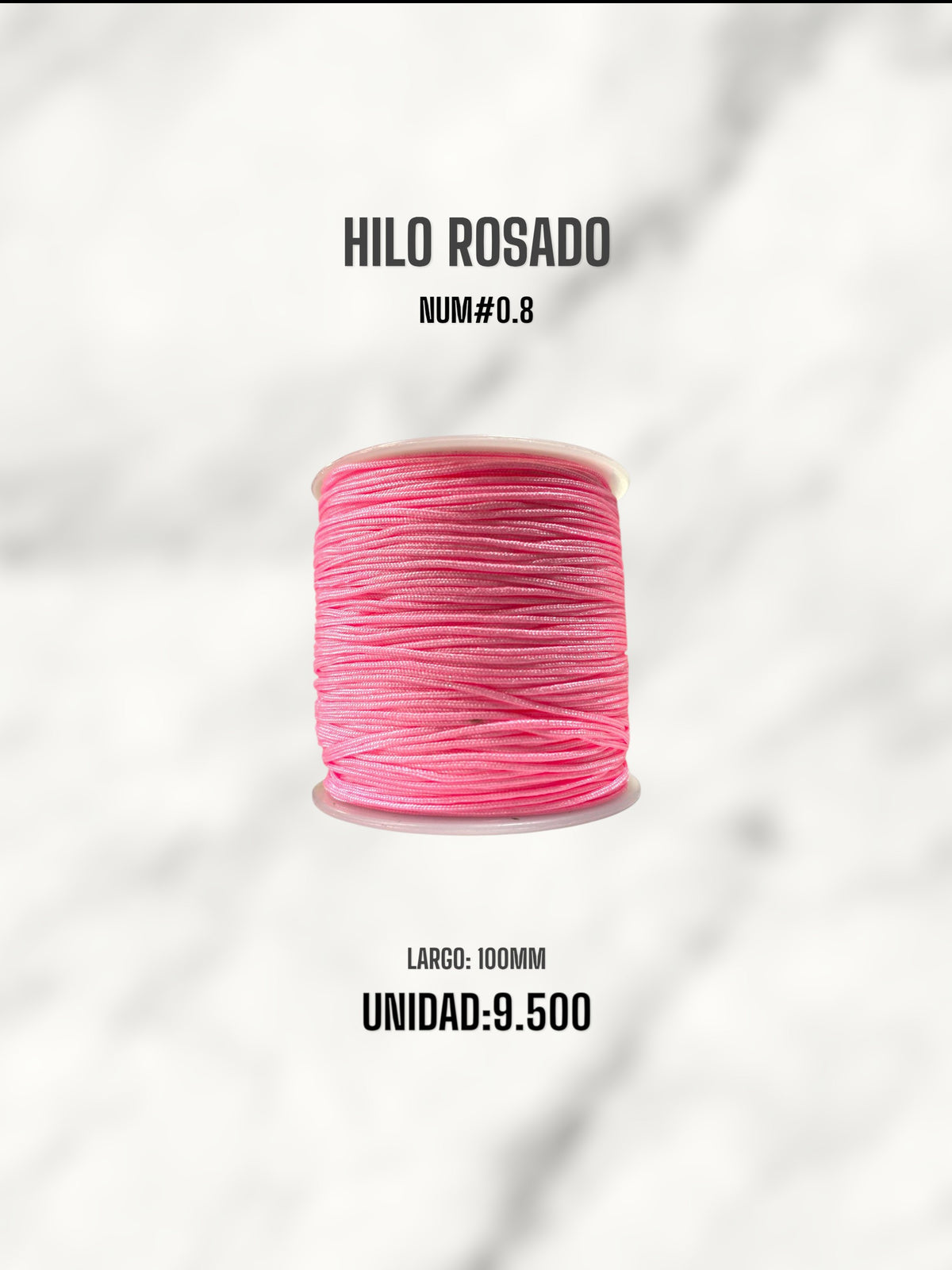 HILO ROSADO 0.8MM 100M