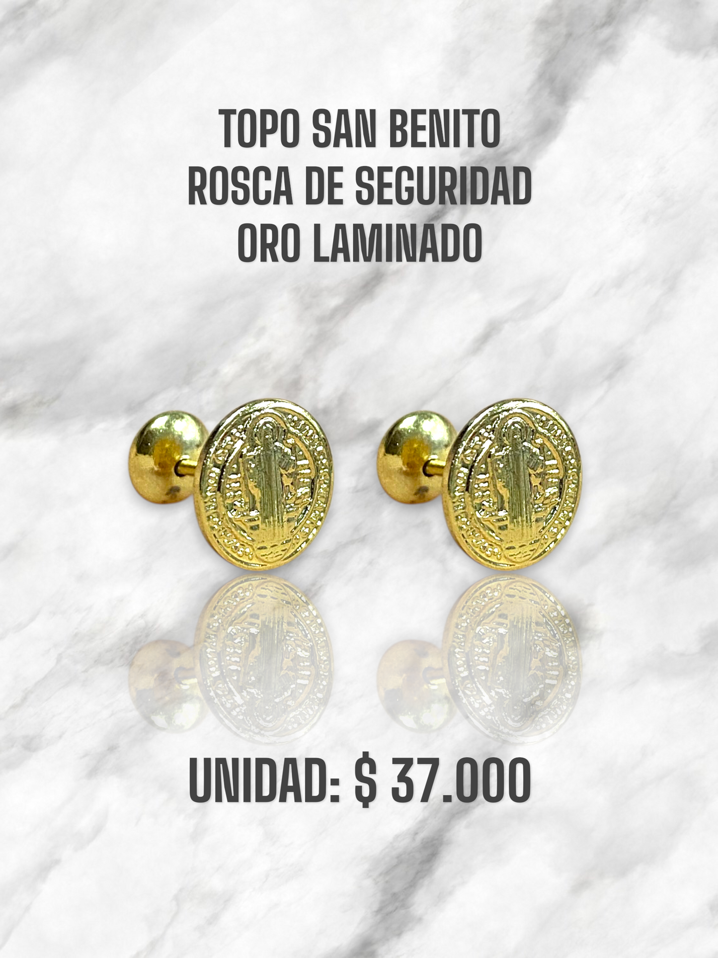 TOPO SAN BENITO ROSCA S. ORO LAMINADO