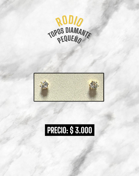 TOPO DIAMANTE RODIO
