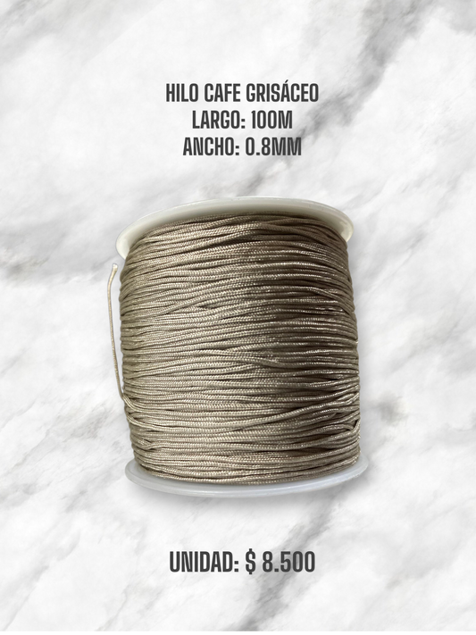 HILO CAFE GRISÁCEO 0.8MM 100M