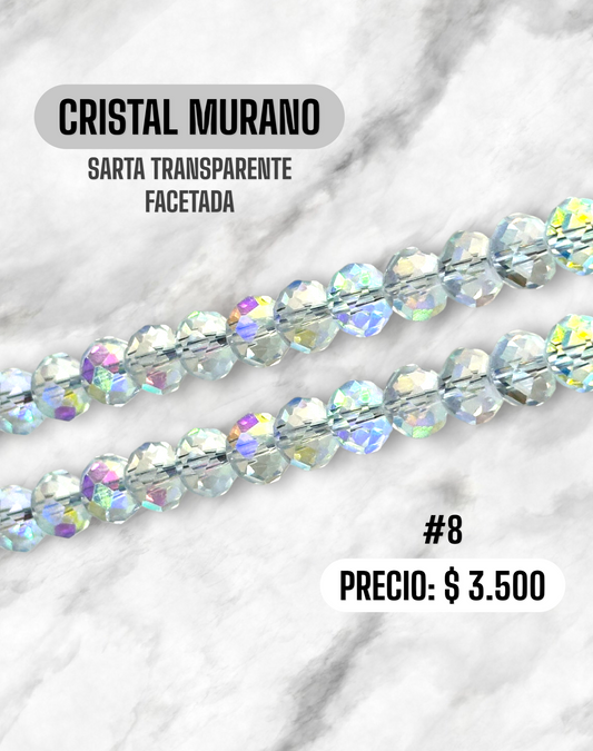 CRISTAL MURANO TRANSPARENTE