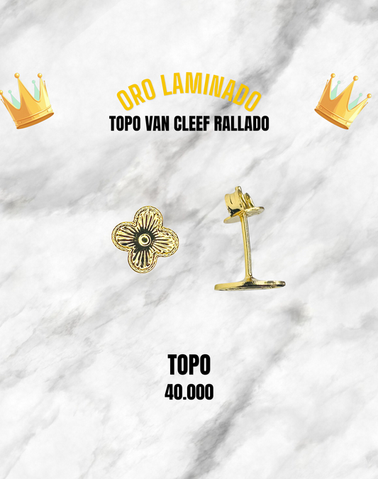 TOPO VAN CLEEF RAYADO ORO LAMINADO