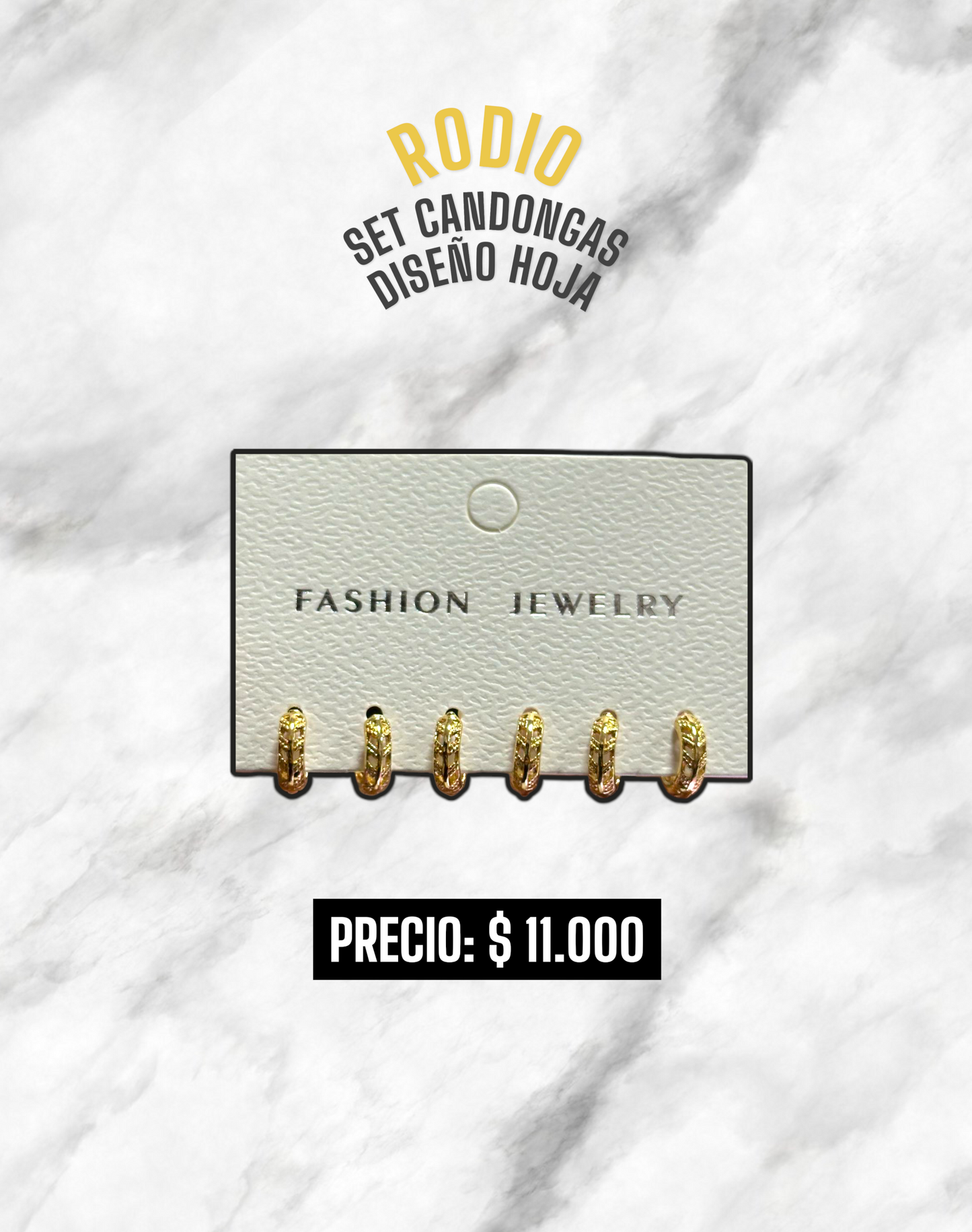 SET CANDONGAS HOJA RODIO