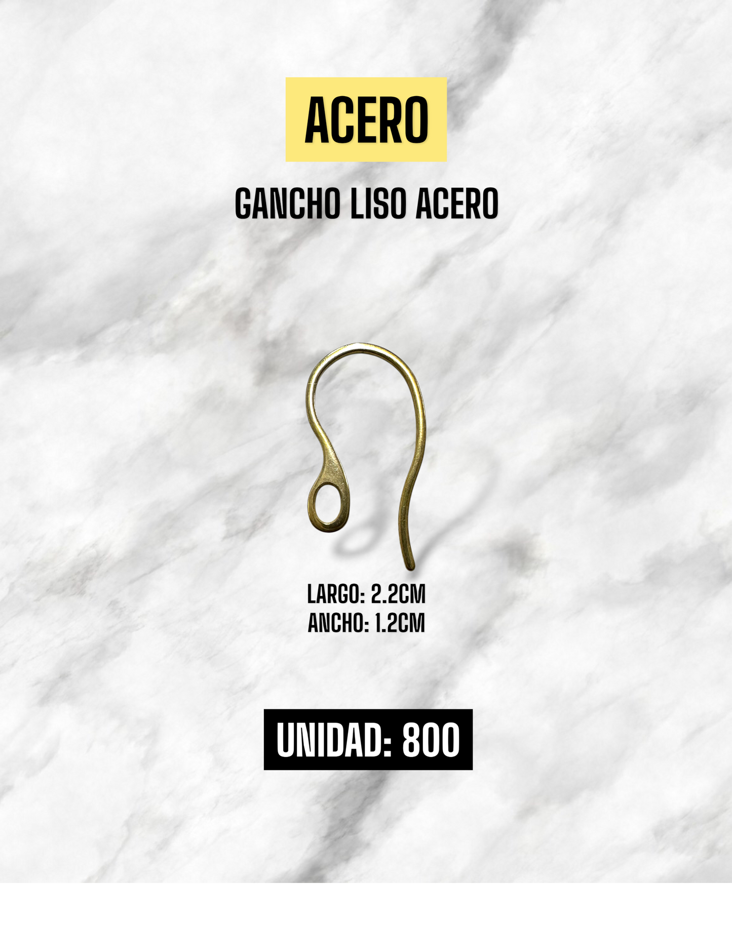 GANCHO LISO ACERO