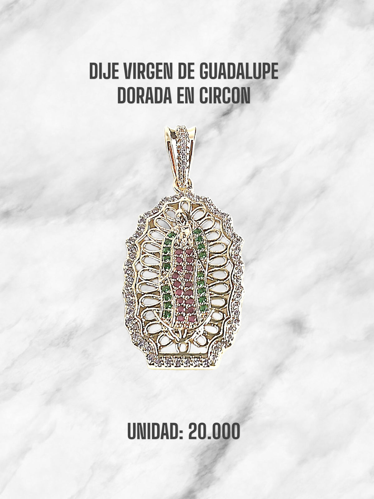 VIRGEN DE GUADALUPE CIRCON BRILLANTE