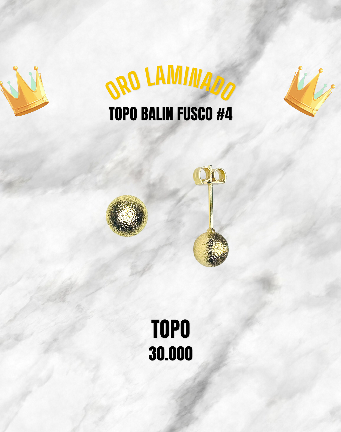 TOPO BALIN FUSCO ORO LAMINADO