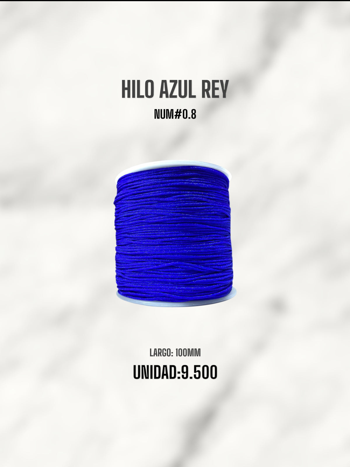 HILO AZUL REY 0.8MM 100M