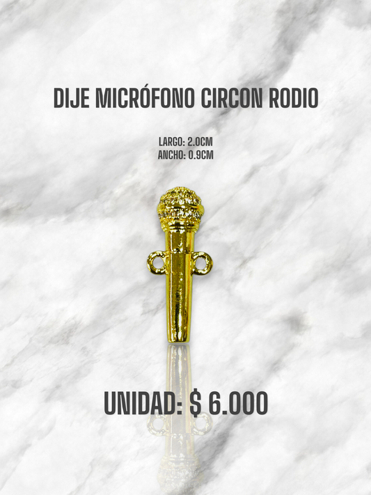 DIJE MICRÓFONO CIRCON RODIO